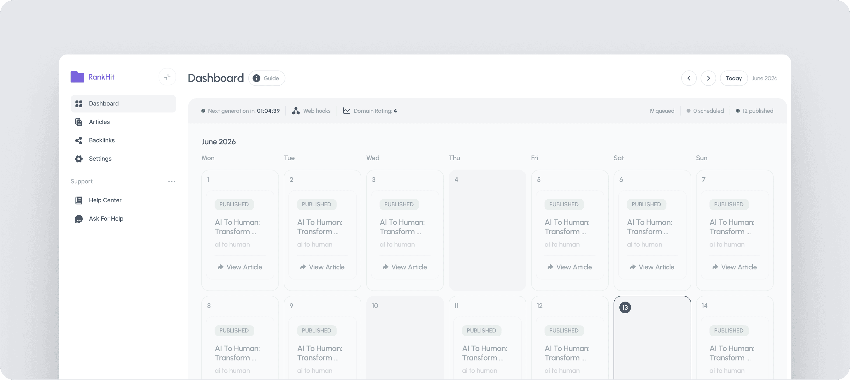 Dashboard Preview